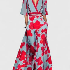 Women's Elegant Maxi Dress - Timeless Formal Gown | Spring - Red