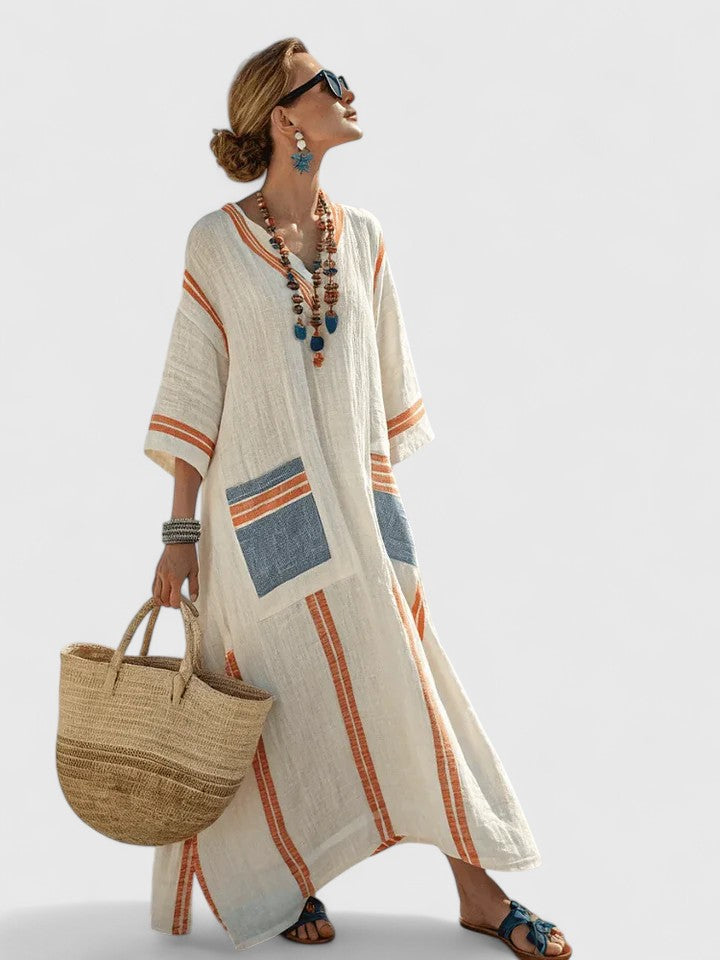 Women's Elegant Maxi Dress - Timeless Relaxed Fit | Summer