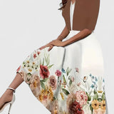 Women's Elegant Midi Dress - Tailored Silhouette | Spring - Coffee