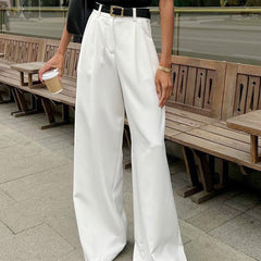 Women's Elegant Pants - Tailored Fit | Spring - White