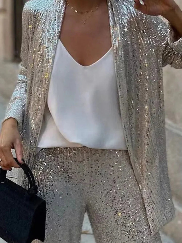 Women's Elegant Set | Sequin | Coordinated | Winter