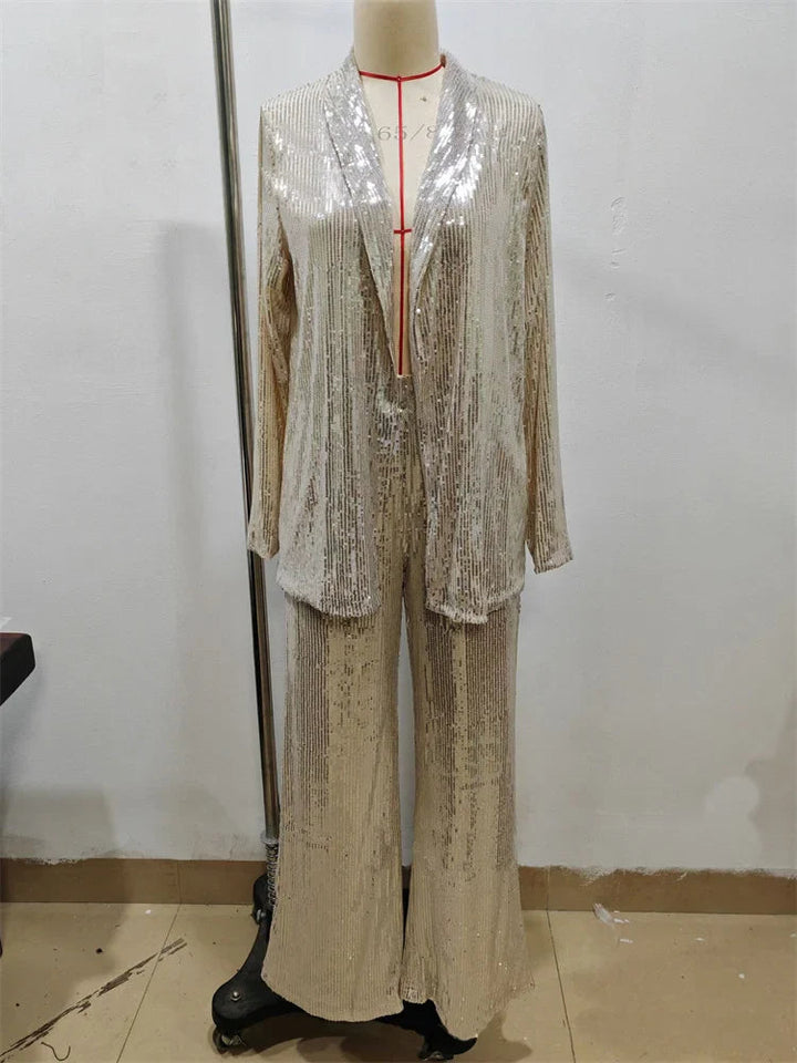 Women's Elegant Set | Sequin | Coordinated | Winter