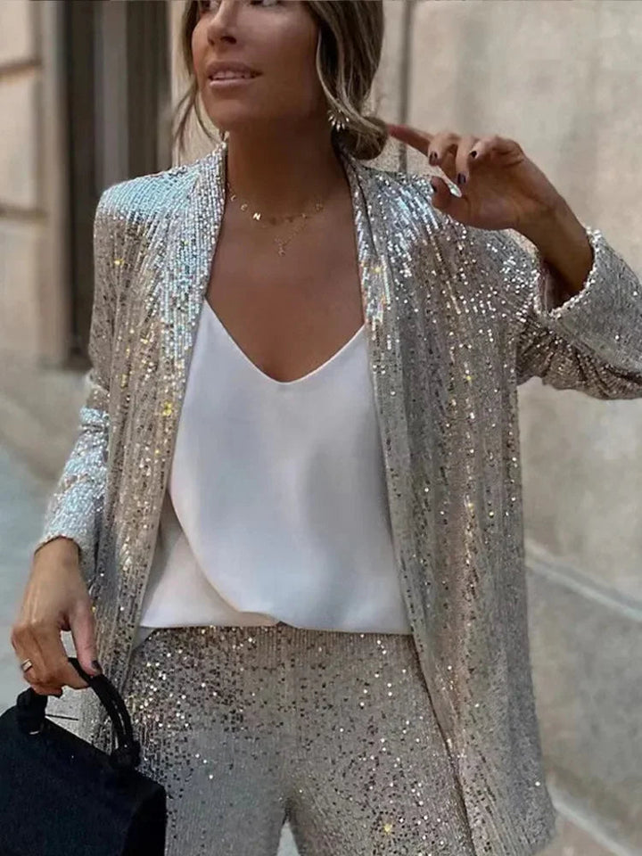 Women's Elegant Set | Sequin | Coordinated | Winter