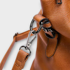 Women's Elegant Shoulder Bag - Structured Flap Design