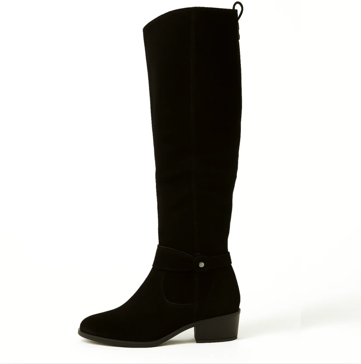 Women's Elegant Tall Boots - Sleek Shaft Design | Autumn - Black
