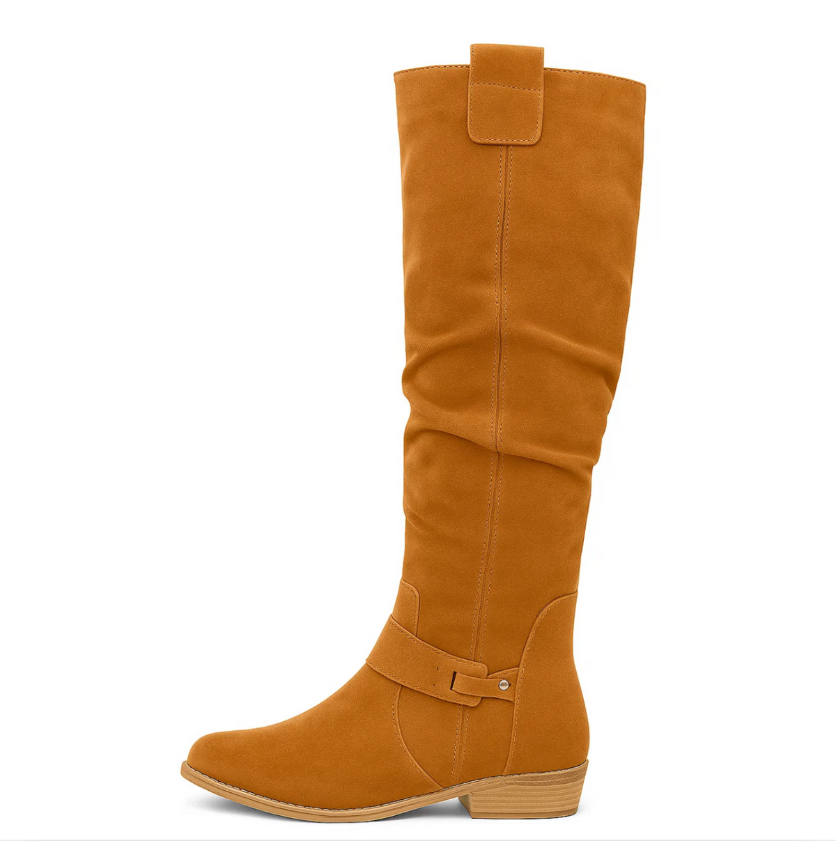 Women's Elegant Tall Boots - Sleek Shaft Design | Autumn - Brown