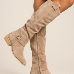Women's Elegant Tall Boots - Sleek Shaft Design | Autumn