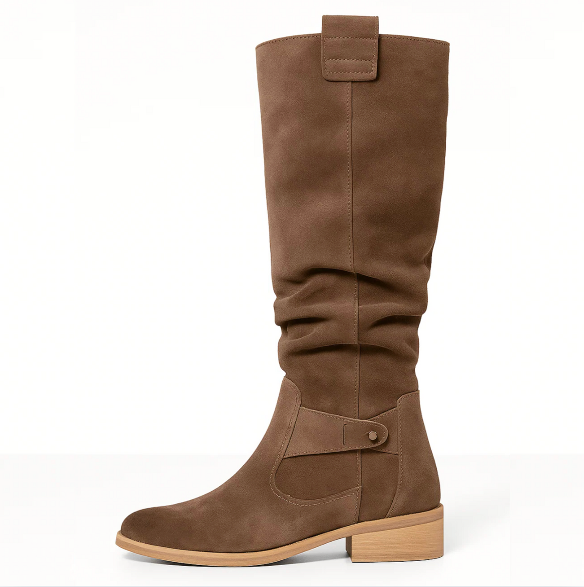 Women's Elegant Tall Boots - Sleek Shaft Design | Autumn - Grey