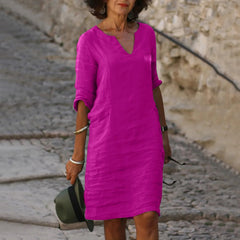 Women's Elegant Tunic Dress - Versatile Summer Style - Pink