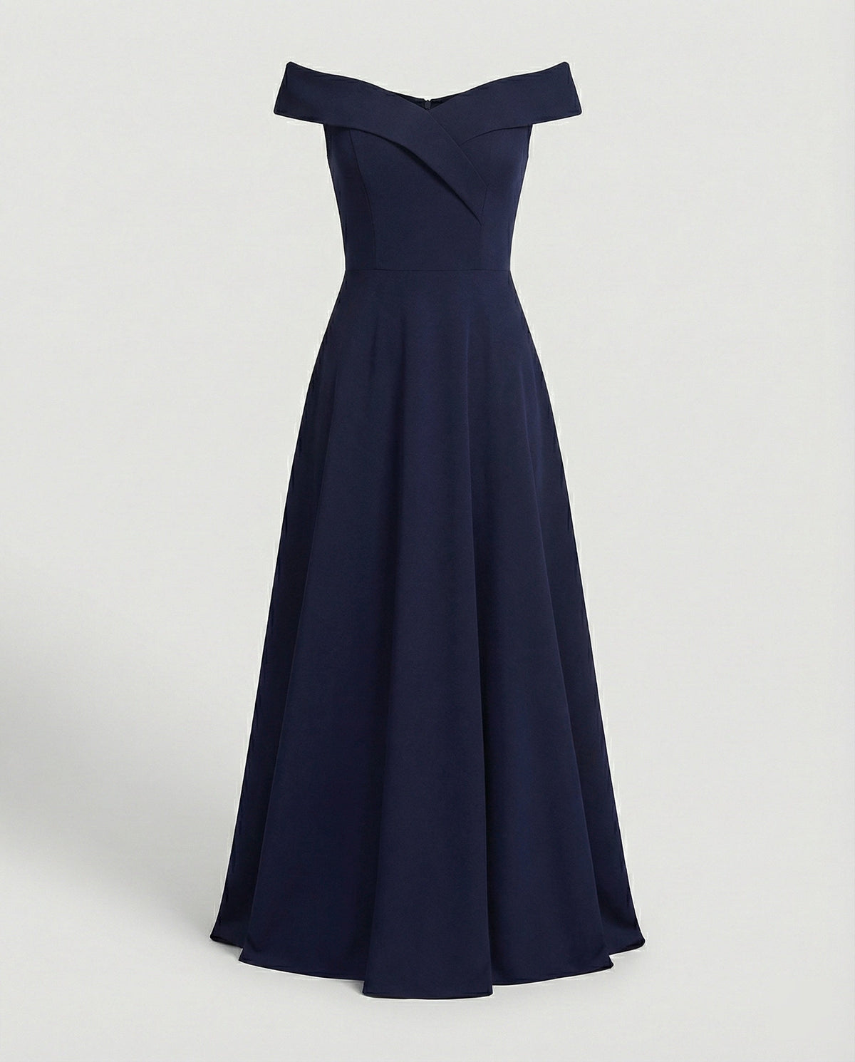 Women's Evening Dress | Off-Shoulder | Elegant Catwalk | Spring - Blue