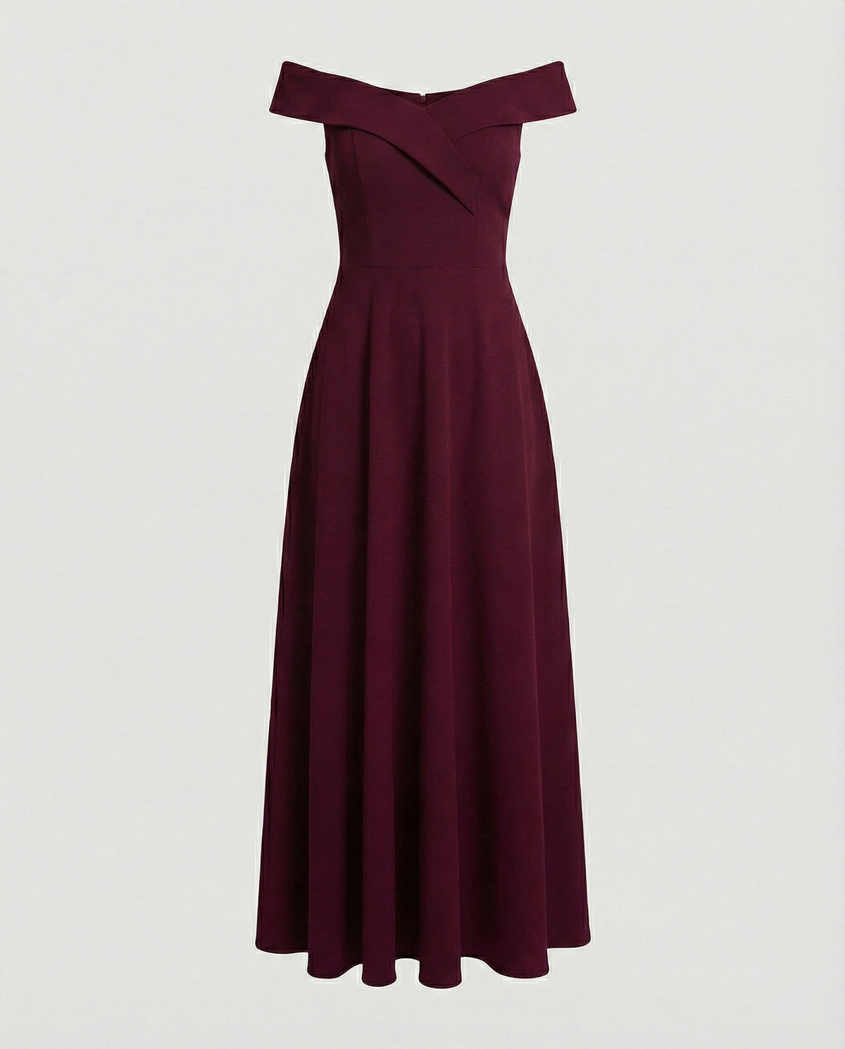 Women's Evening Dress | Off-Shoulder | Elegant Catwalk | Spring - Red
