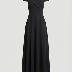 Women's Evening Dress | Off-Shoulder | Elegant Catwalk | Spring