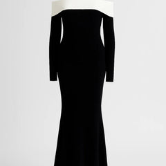 Women's Evening Gown | Off-Shoulder | Long | Winter