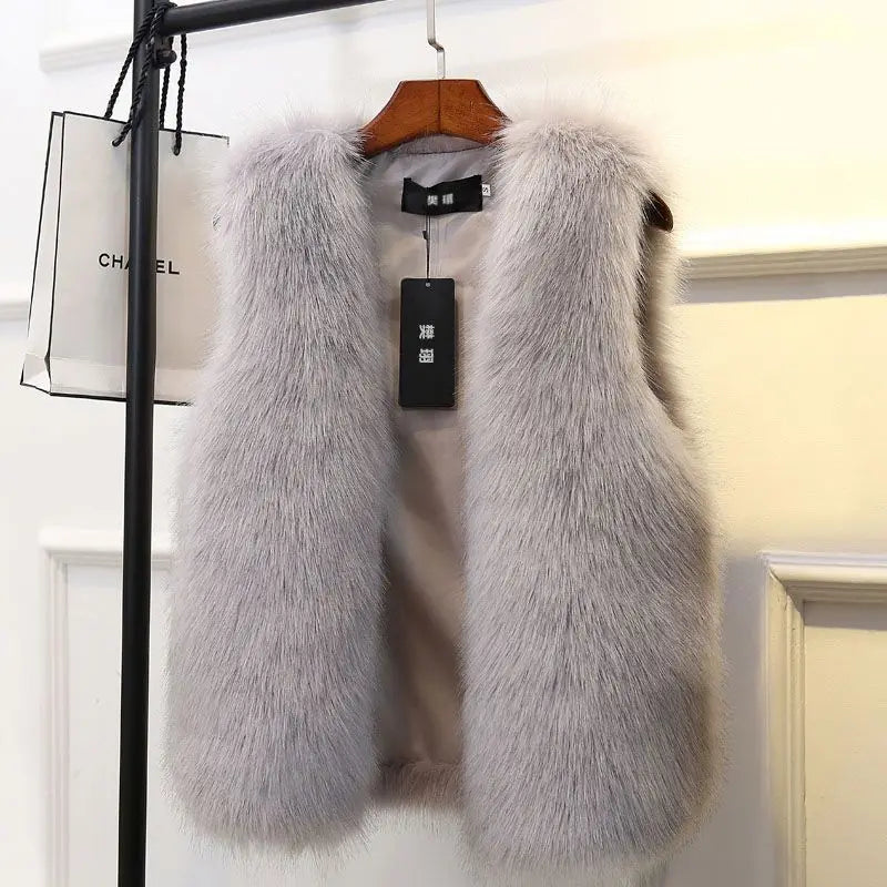 Women's Faux Fur Bodywarmer | Luxe Look | Glamorous | Winter