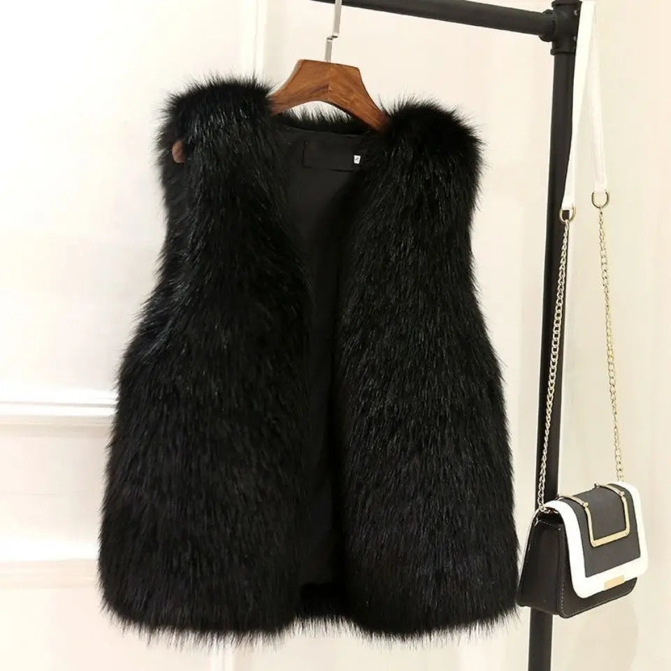 Women's Faux Fur Bodywarmer | Luxe Look | Glamorous | Winter