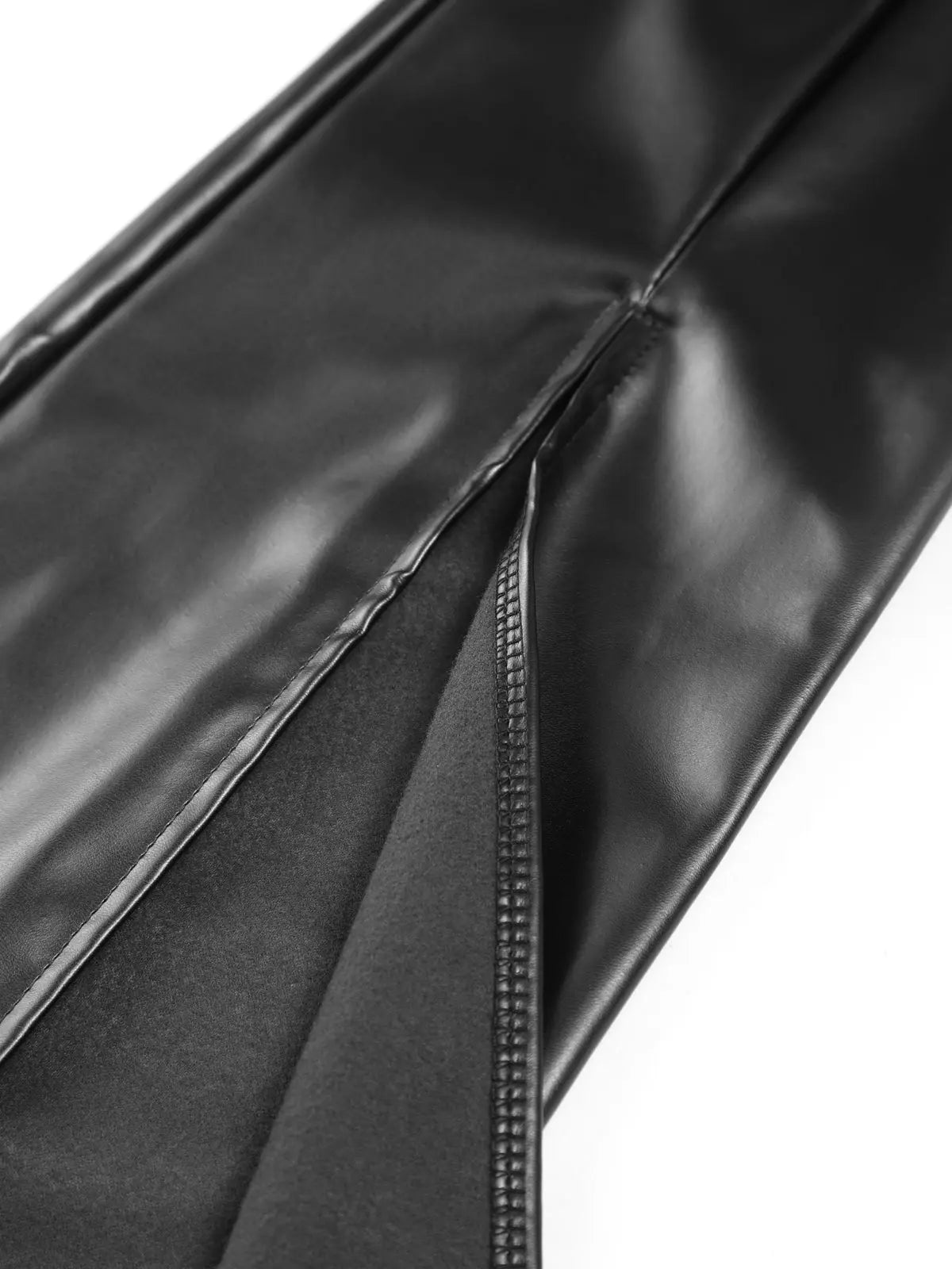 Women's Flair Pants | Leather Split | Elegant | Autumn