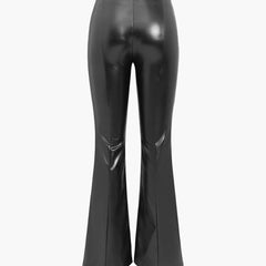 Women's Flair Pants | Leather Split | Elegant | Autumn