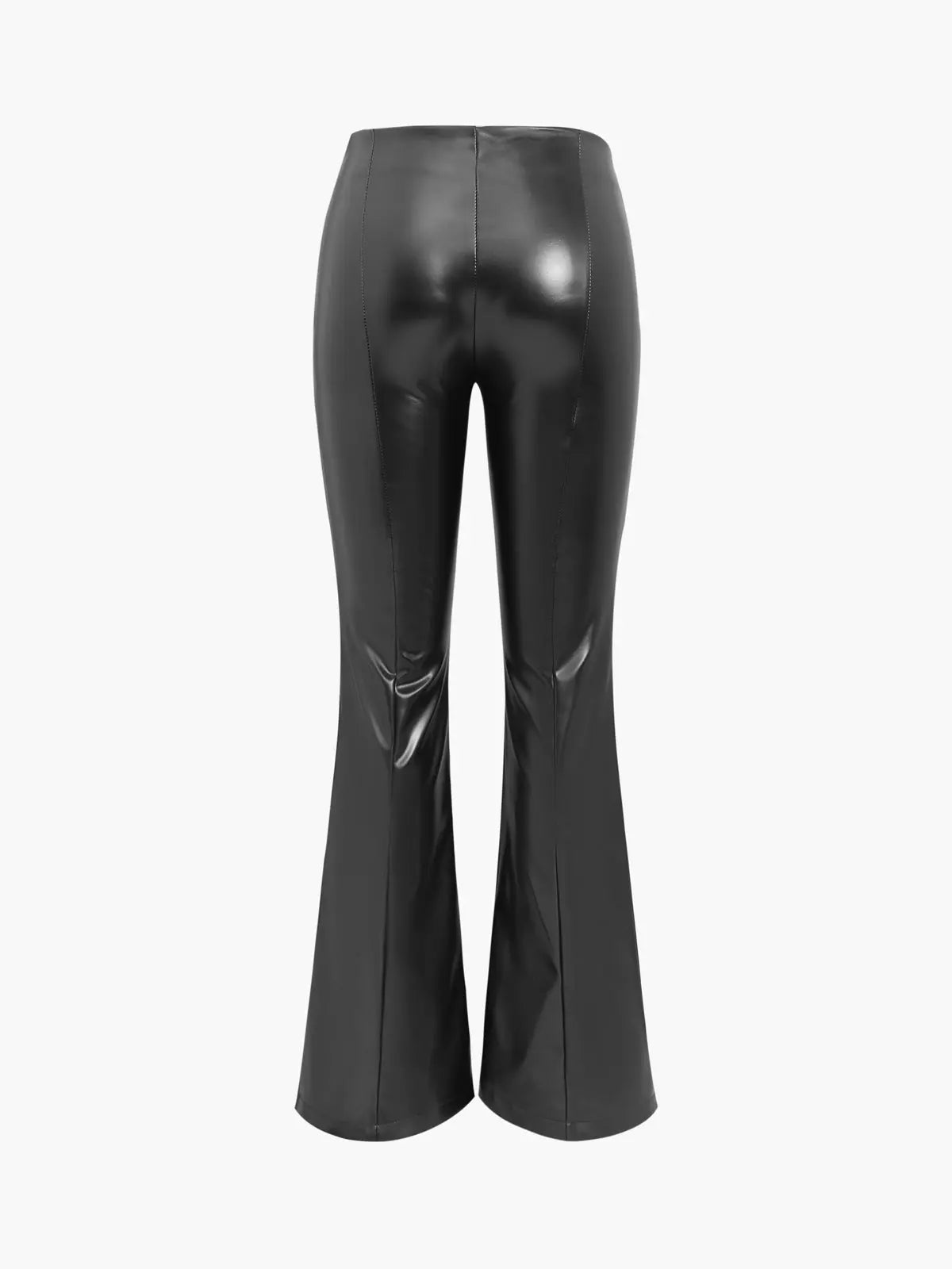 Women's Flair Pants | Leather Split | Elegant | Autumn
