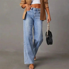 Women's Flare Jeans | Wide Leg | Patchwork | Summer