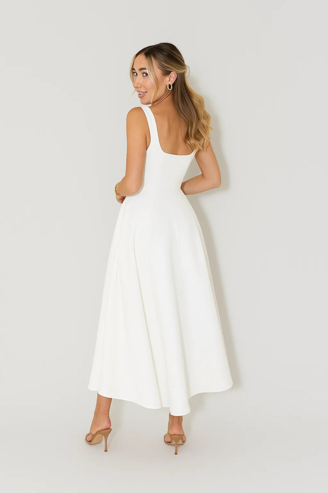 Women's Flared Midi Dress | Elegant | Summer