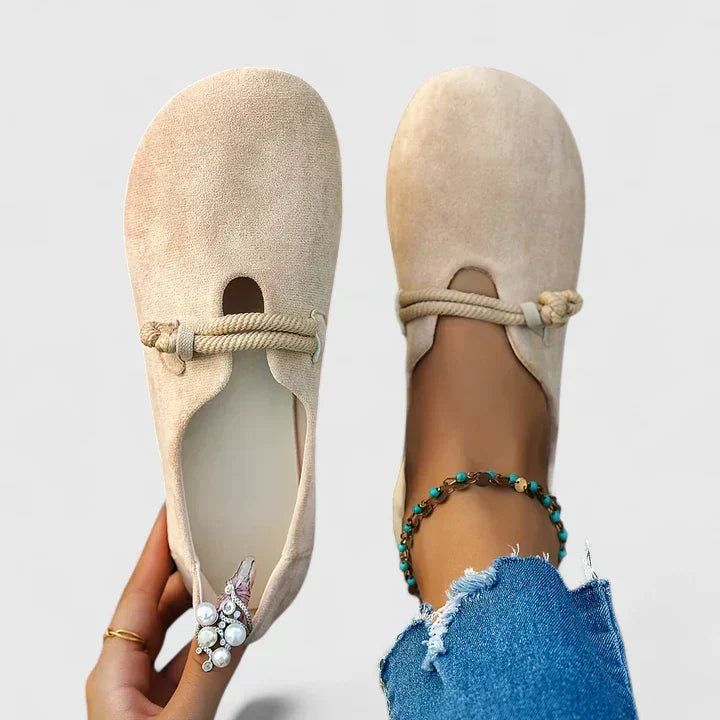 Women's Flat Shoes | Elegant Easy Fit | Summer - Beige