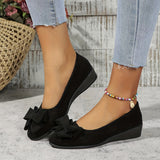 Women's Flat Shoes with Arch Support - Elegant Comfort | Autumn - Black