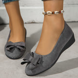 Women's Flat Shoes with Arch Support - Elegant Comfort | Autumn - Grey