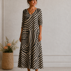 Women's Flattering Midi Dress - Elegant Timeless Style | Spring
