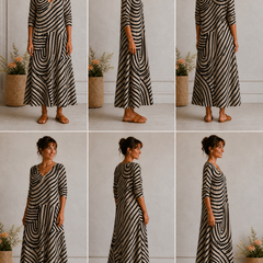 Women's Flattering Midi Dress - Elegant Timeless Style | Spring