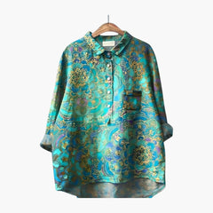Women's Floral Blouse | Button Placket | Spring - Floral Mix 4
