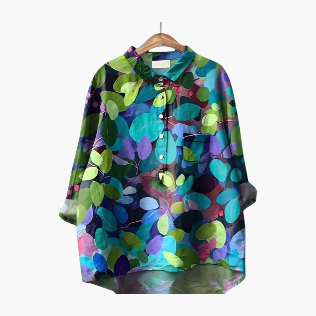 Women's Floral Blouse | Button Placket | Spring - Floral Mix 5