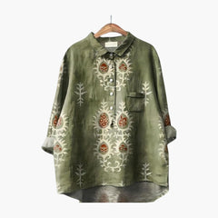 Women's Floral Blouse | Button Placket | Spring - Floral Mix 9