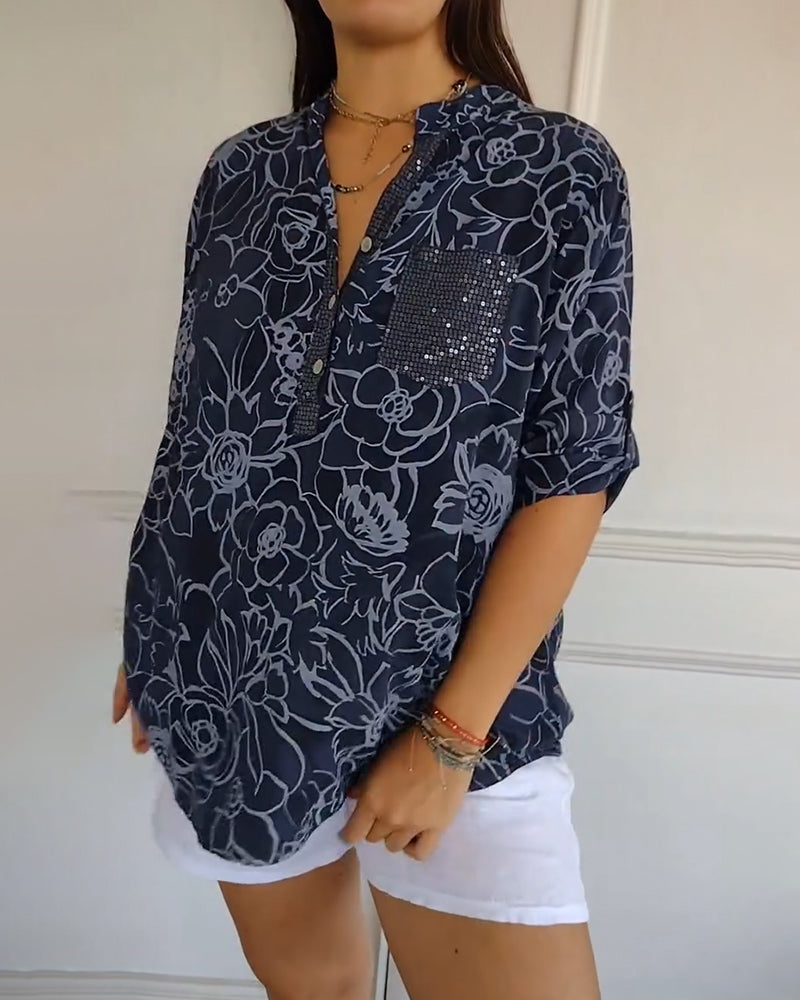 Women's Floral Blouse - Relaxed Fit | Spring
