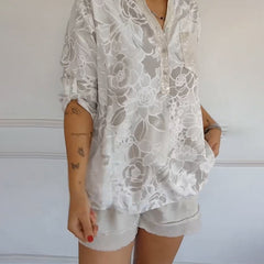 Women's Floral Blouse - Relaxed Fit | Spring