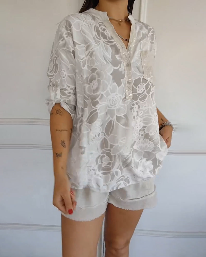 Women's Floral Blouse - Relaxed Fit | Spring