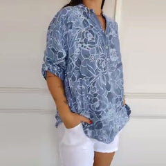 Women's Floral Blouse - Relaxed Fit | Spring