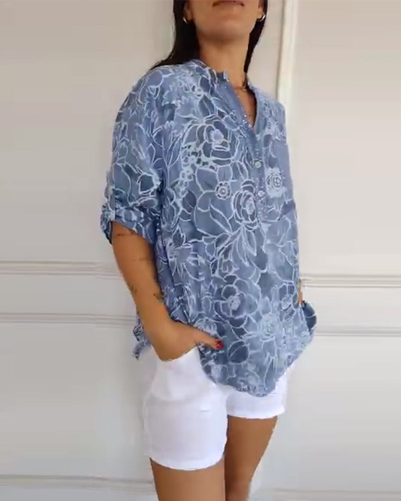 Women's Floral Blouse - Relaxed Fit | Spring
