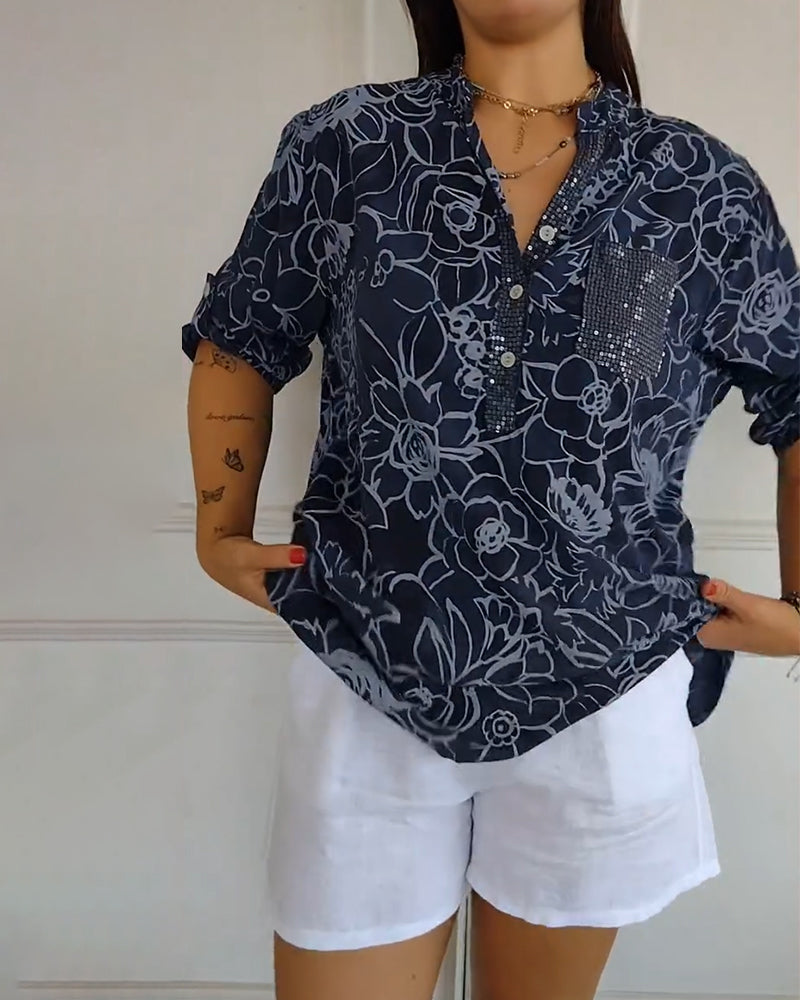 Women's Floral Blouse - Relaxed Fit | Spring