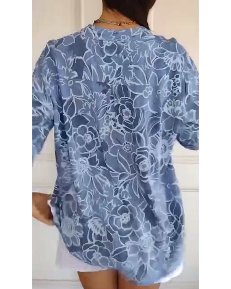 Women's Floral Blouse - Relaxed Fit | Spring