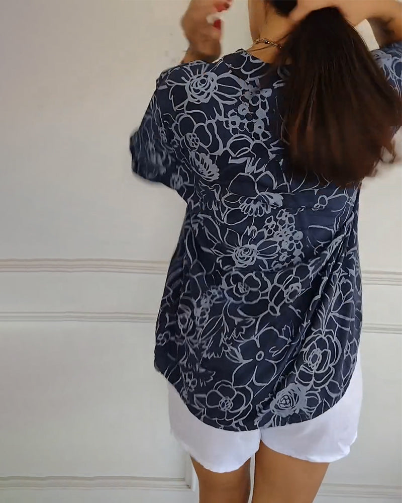 Women's Floral Blouse - Relaxed Fit | Spring