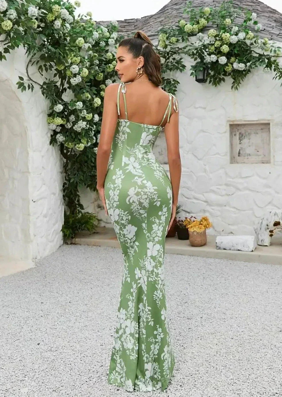 Women's Floral Maxi Dress | Ruched Details | Elegant | Summer