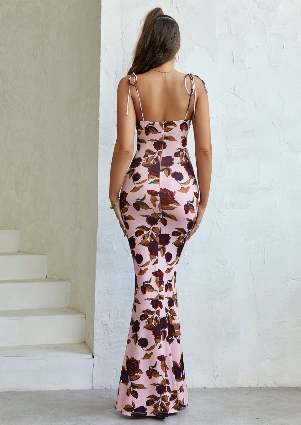 Women's Floral Maxi Dress | Ruched Details | Elegant | Summer