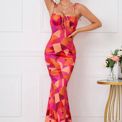 Women's Floral Maxi Dress | Ruched Details | Elegant | Summer