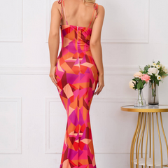 Women's Floral Maxi Dress | Ruched Details | Elegant | Summer