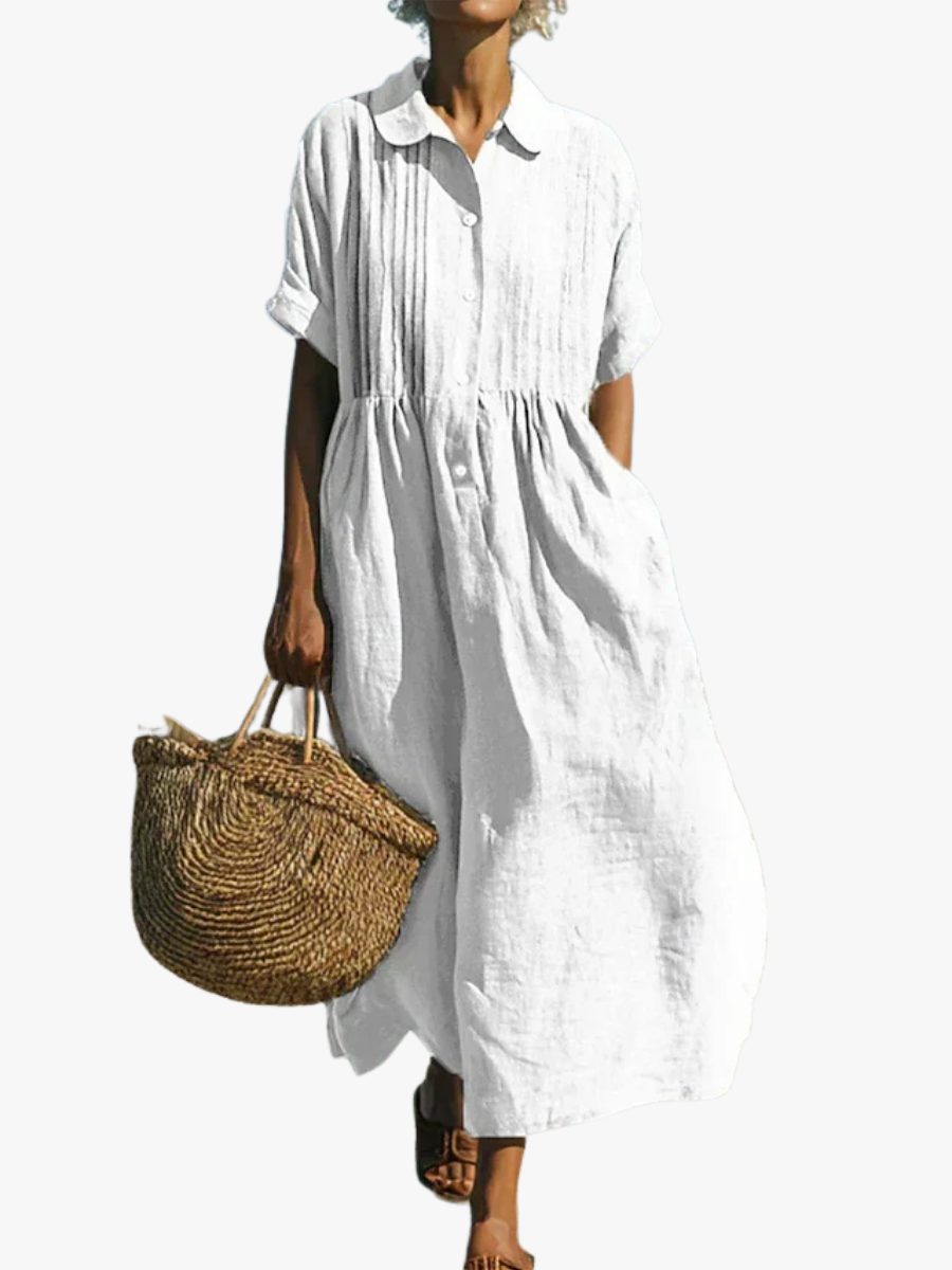 Women's Flowing Maxi Dress - Elegant Summer Style