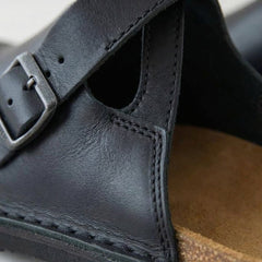Women's Full-Grain Leather Slip-On Clogs - Ergonomic Comfort | Autumn