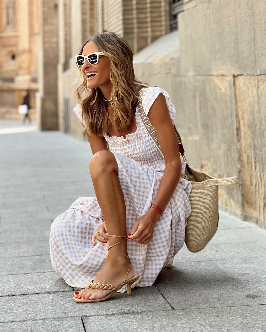 Women's Gingham Dress | Sleeveless | Summer