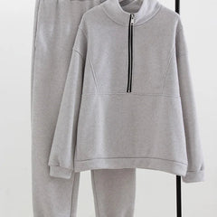 Women's Half Zip Loungewear Set | Comfort Fit | Autumn