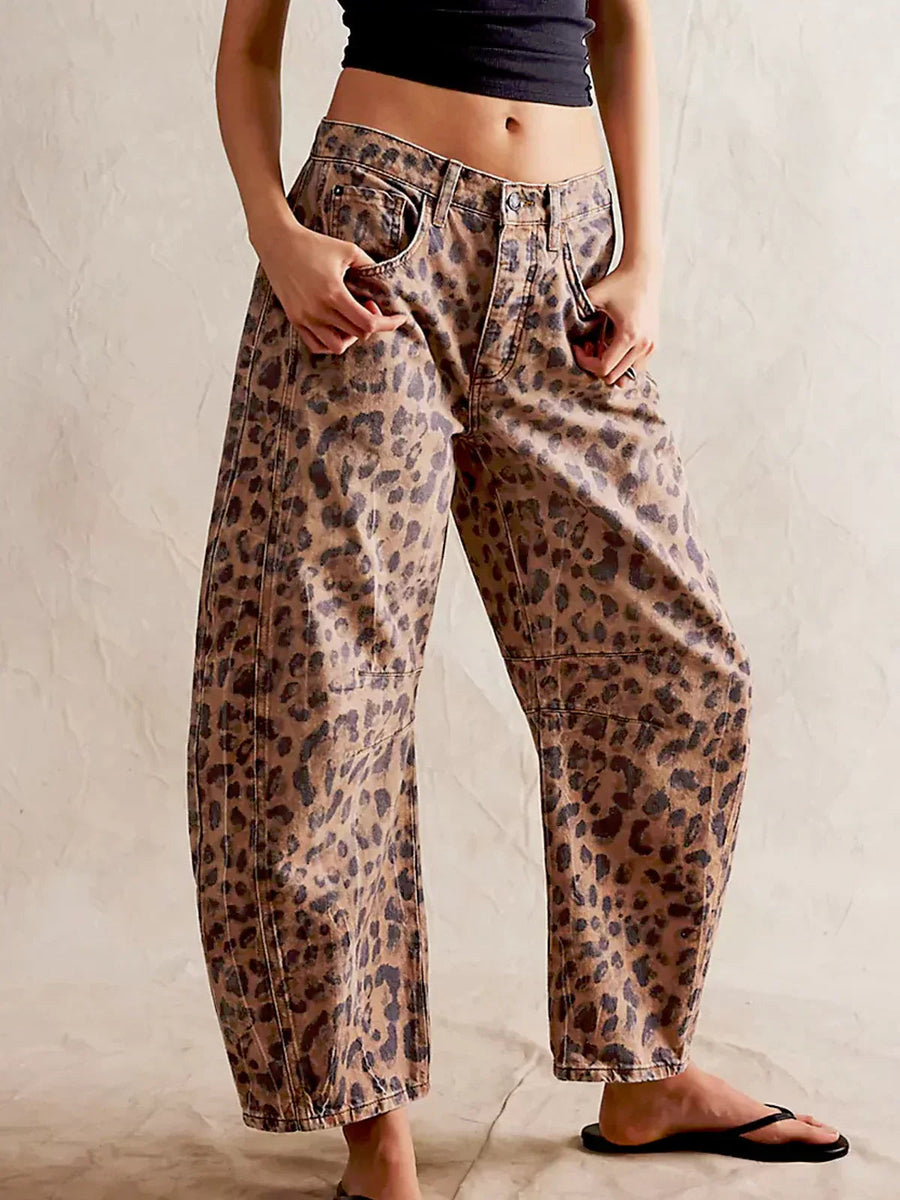 Women's Harem Pants - Casual Bohemian Fit | Summer - Leopard