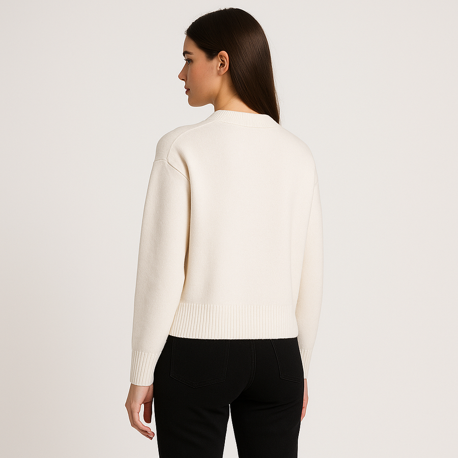 Women's Heart Ace Oversized Knit Sweater - Relaxed Fit | Fall